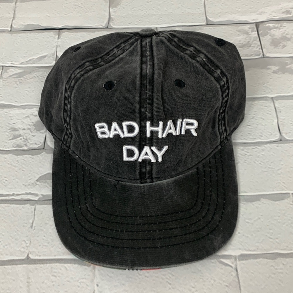 💰Bundle 3/$30 Bad Hair Day Faded Gray ball cap Adjustable. New NWT